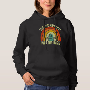 Pull À Capuche Nous Avons Survécu 6 Ans De Mariage Couple 6E Anni