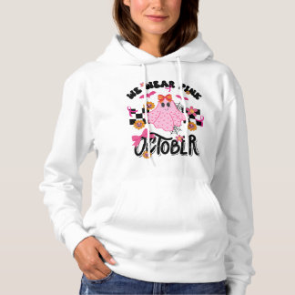 Pull À Capuche Nous Portons Le Rose En Octobre
