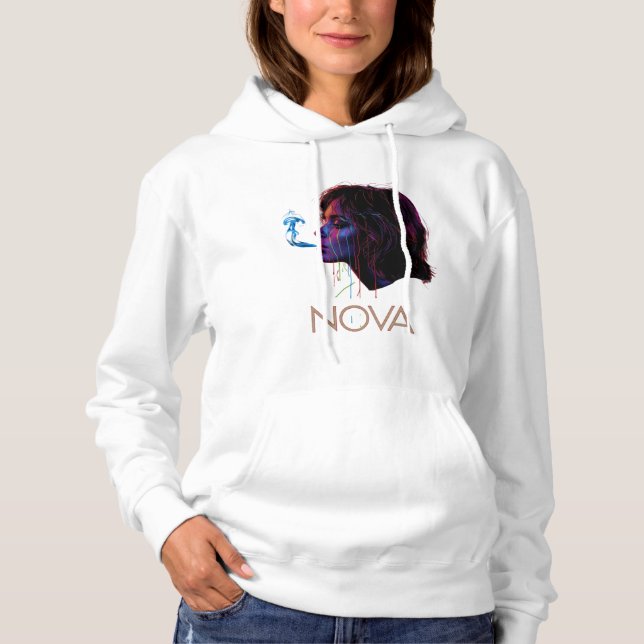 Pull À Capuche Nova Glow Peinture Silence (Devant)