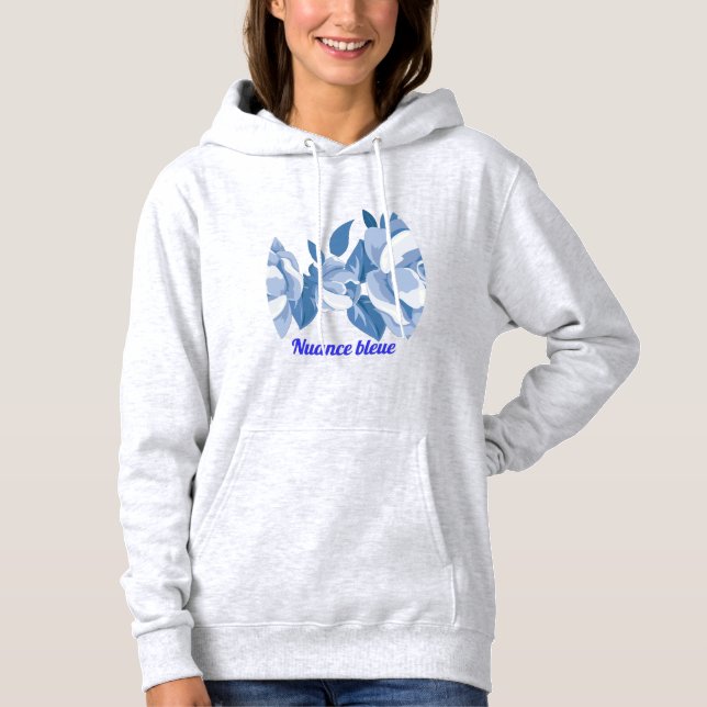 Pull À Capuche Nuance bleue (Devant)