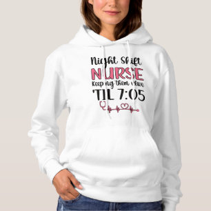 Pull À Capuche Nuit Shift Nurse Week Nuit Shift Nurse Funny