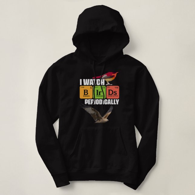 Pull À Capuche Observation des oiseaux Oiseaux retraités Oiseaux  (Design devant)