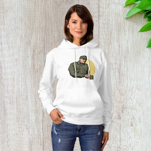 Pull À Capuche Officier militaire Soldat de l'Armée rétro