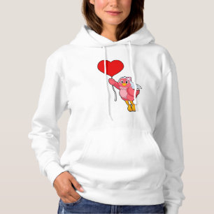 Pull À Capuche Oiseau en fiancée avec voile et ballon en forme de