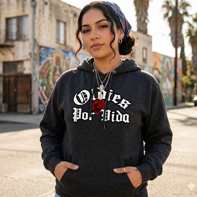 Pull À Capuche Oldies pour la vie   (Oldies por vida hoodie)