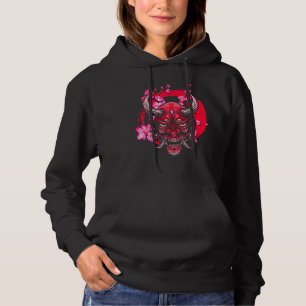 Pull À Capuche Oni Masque Sakura Fleurs Style esthétique Japon Va
