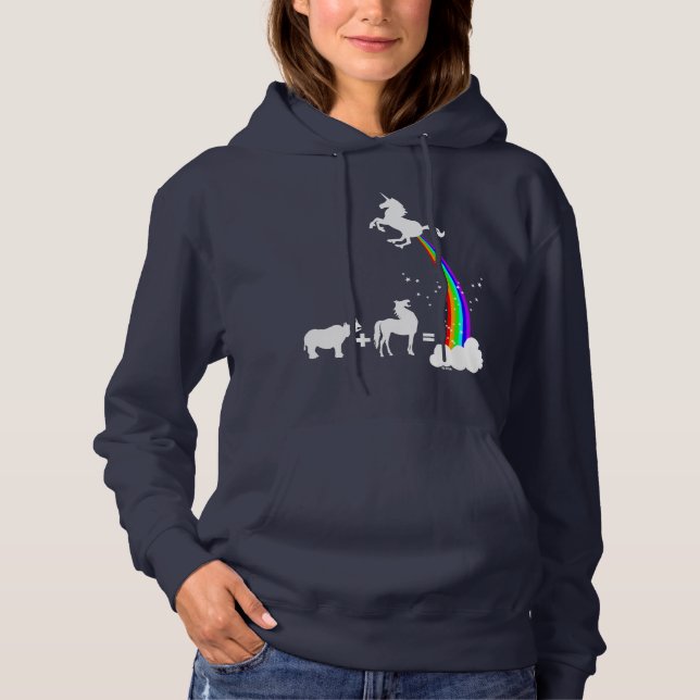 Pull À Capuche Origine de licorne (Devant)