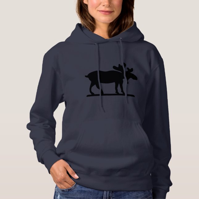 Pull À Capuche Orignaux sur le lâche (Devant)