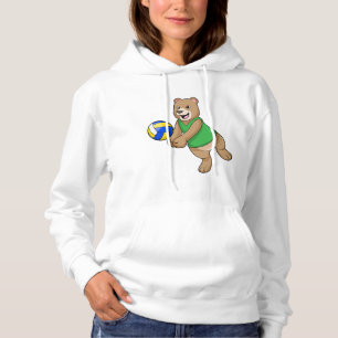 Pull À Capuche Ours comme joueur de volleyball avec Volleyball