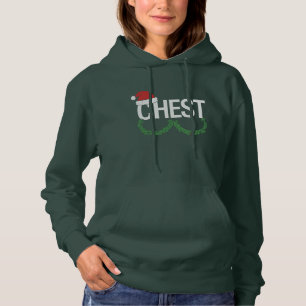 Pull À Capuche Paires de Noël Correspondant à la Poitrine et aux