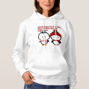 PULL À CAPUCHE PAIX AMOUR RIRE FAMILLE FAMILLE FÊTE NOËL