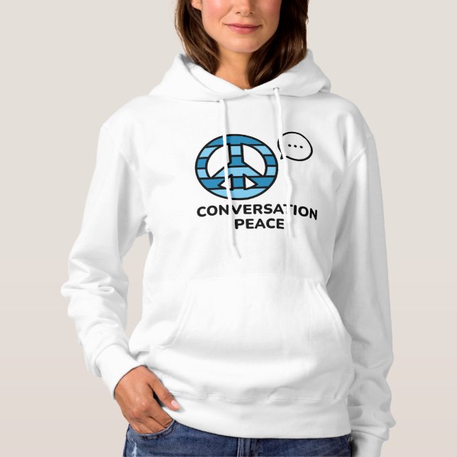 Pull À Capuche Paix de la conversation (Devant)