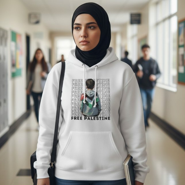 PULL À CAPUCHE PALESTINE LIBRE (Créateur téléchargé)