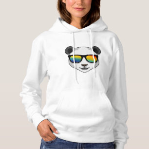Pull À Capuche Panda avec lunettes de soleil