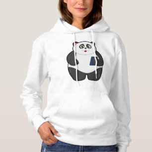 Pull À Capuche Panda avec téléphone portable