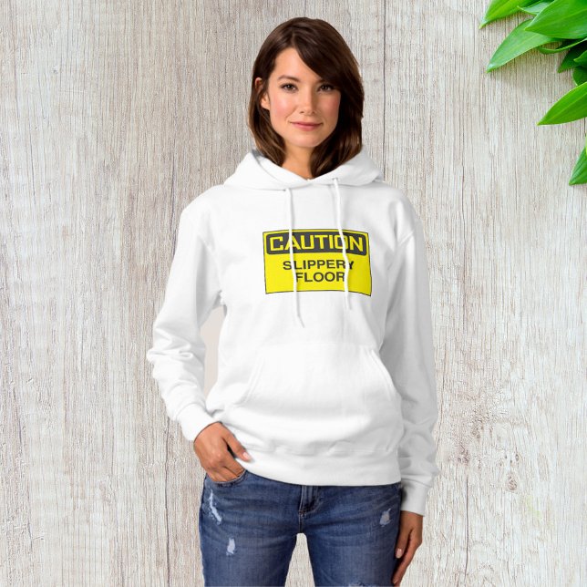 Pull À Capuche Panneau de signalisation sol glissant (Créateur téléchargé)