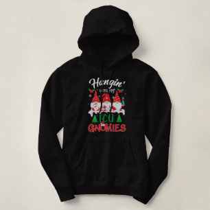 Pull À Capuche Panser avec mes Gnomies de l'ICU Infirmière Noël P