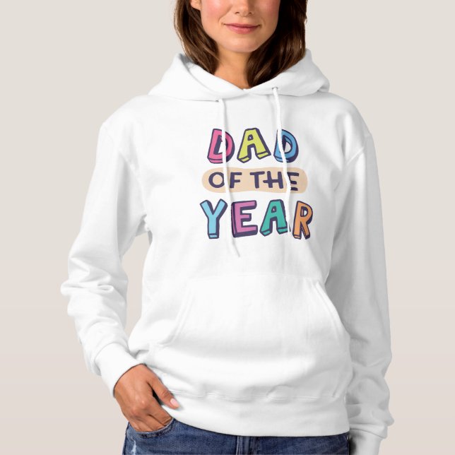 Pull À Capuche Papa de l'année (Devant)