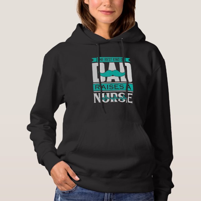 Pull À Capuche Papa élève une infirmière (Devant)