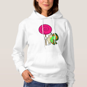 Pull À Capuche Papillon avec Lollipop