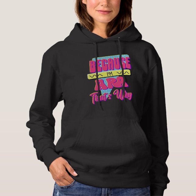 Pull À Capuche Parce que je suis Ara c'est pourquoi (Devant)