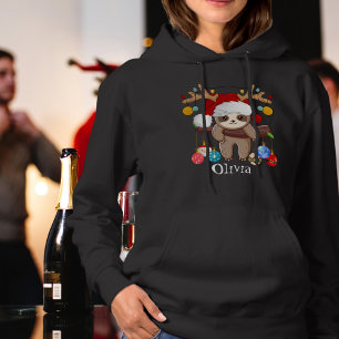 Pull À Capuche Parfum mignon personnalisé, Chapeau de Père Noël,