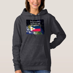 Pull À Capuche Parlez-vous le tagalog ? en tagalog. Drapeau et Te