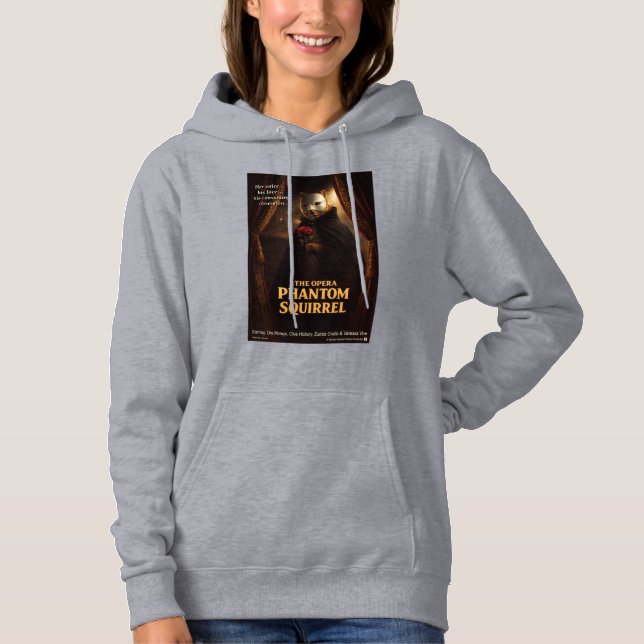Pull À Capuche Parodie de l'Opéra Fantôme Écureuil (Devant)