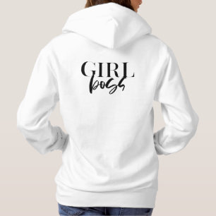 Pull À Capuche Patron Premium pour fille Texte noir moderne Ult