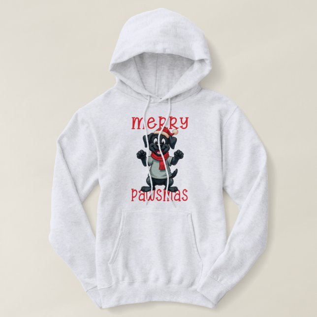 Pull À Capuche Paws & Festive Cheer (Design devant)