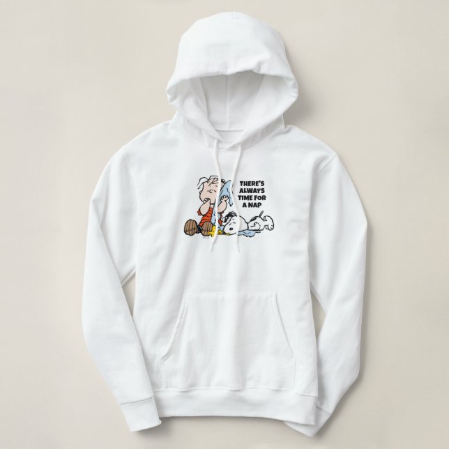 Pull À Capuche Peanuts | Linus, Snoopy & Woodstock (Design devant)