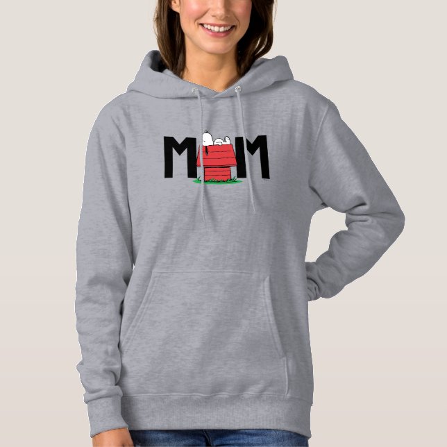 Pull À Capuche Peanuts Snoopy Dog House | Je suis la maman (Devant)