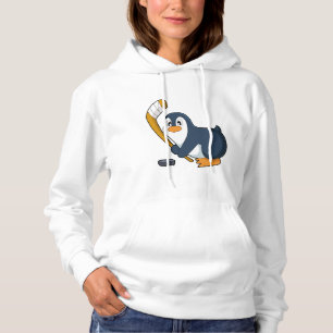Pull À Capuche Penguin Hockey sur glace bâton de hockey sur glace