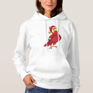Pull À Capuche Perroquet avec chapeau de Père Noël