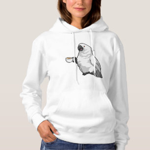 Pull À Capuche Perroquet avec tasse de café