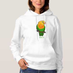Pull À Capuche Perroquet cartoonique de l'amour mignon