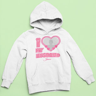 Pull À Capuche Personnalisé J'aime mon mari – Ajouter une photo e