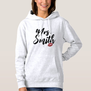 Pull À Capuche Personnalisé M. & Mme Sweatshirt du nom de famille