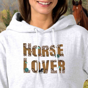 Pull À Capuche Personnaliser sur le dos Amateur de Cheval
