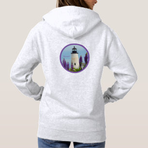 Pull À Capuche Phare de Pemaquiol Point Bristol Coastal Maine