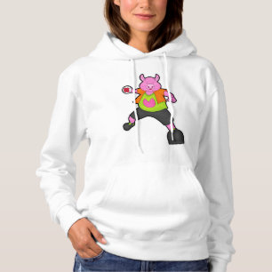 Pull À Capuche Pig at Handball player avec Handball