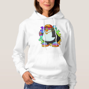 Pull À Capuche Pingouin comme peintre avec Spray