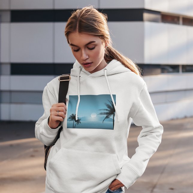 Pull À Capuche Pittoresque nocturne (Créateur téléchargé)