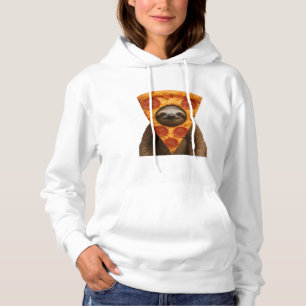 Pull À Capuche Pizza de paresse drôle étrange blague mème mignon