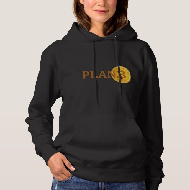 Pull À Capuche Plan B Bitcoin Devise alternative (Devant)