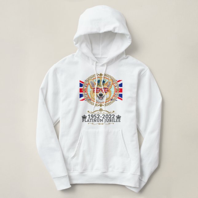 Pull À Capuche Platinum Jubilee 2022 Union Jack For kids Jubilee (Design devant)