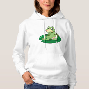 Pull À Capuche Plâtre Coeur Feuille de grenouille