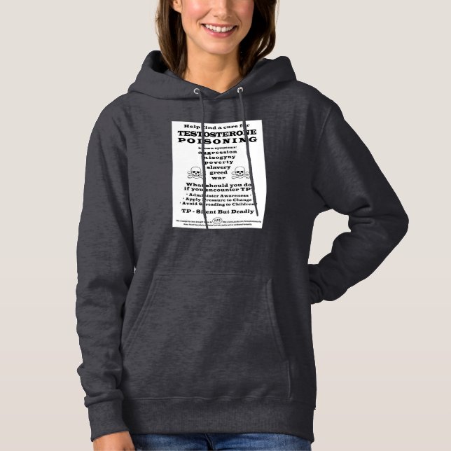 Pull À Capuche Poisonnement de testostérone PSA (Devant)