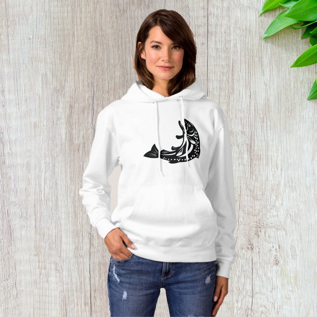 Pull À Capuche Poisson de truite (Créateur téléchargé)