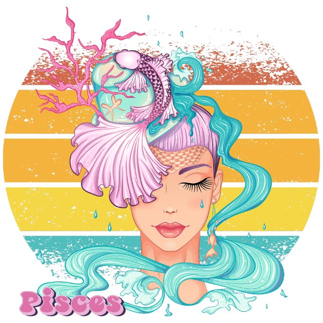 Pull À Capuche Poissons (Pisces (February 19 - March 20):
"Dive into Fantasy, Where Reality Sets Free!")
